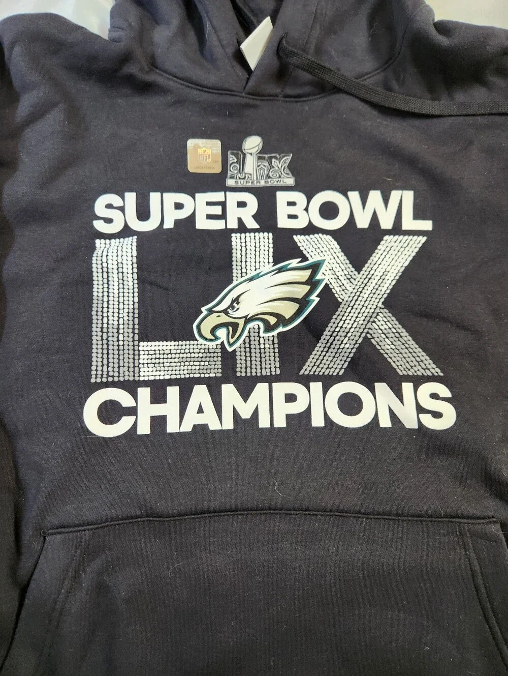 Philadelphia Eagles  Super Bowl LII Champions XL Hoodie/sweatshirt - Black